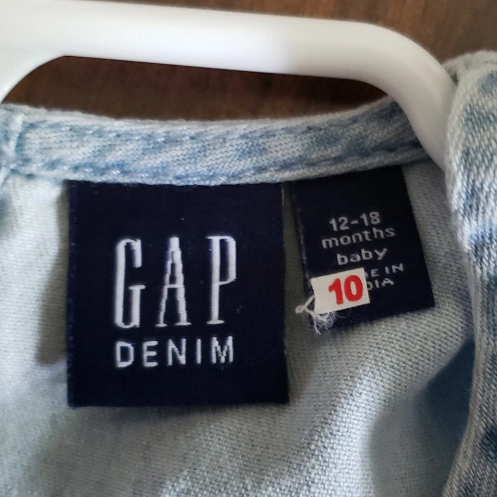 Gap Soft Cotton Denim Dress with Bloomers NWOT